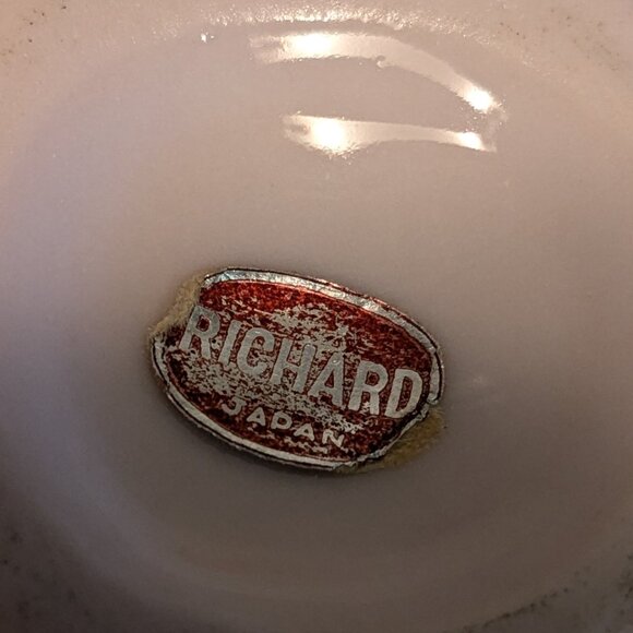 Richard Japan Porcelain Handkerchief Small Vase Holder Decor 1960s - Picture 5 of 12